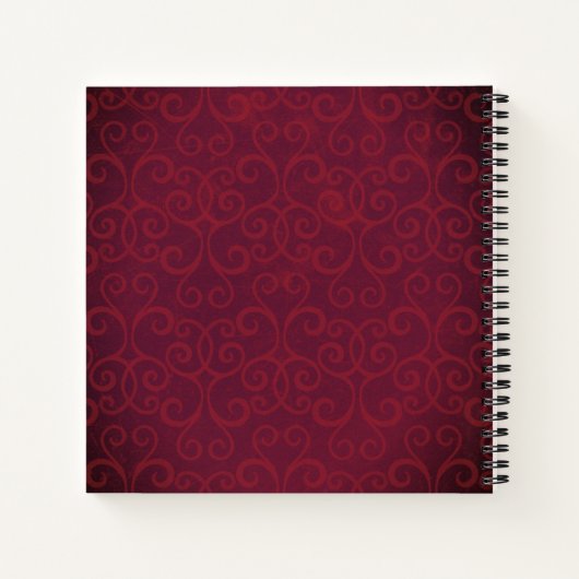 Aangepaste  perziken Elegant Retro Recipes Notitieboek (Achterkant)