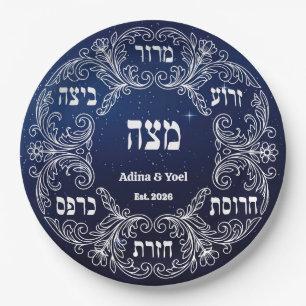 Aangepaste Pesach Seder Bord Hebreeuwse Paasdiner