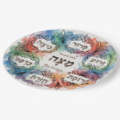 Aangepaste Pesach Seder Bord voor alle gasten Pesa (Gekanteld)
