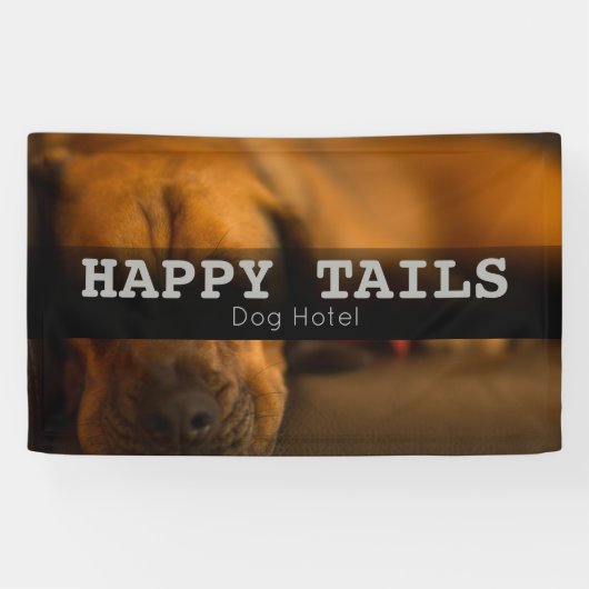 Aangepaste Pet Boarding Hotel Sitting Banner (Horizontaal)