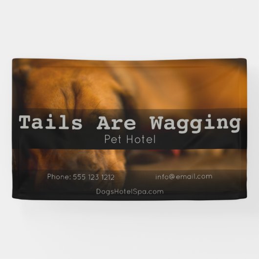 Aangepaste Pet Boarding Hotel Sitting Banner (Horizontaal)