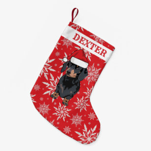 Aangepaste Pet Dog Dachshund Gift Kleine Kerstsok