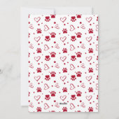 Aangepaste Pet Dog Foto Beste pap ooit Valentijnsd Feestdagenkaart (Achterkant)