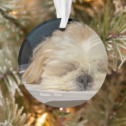 Aangepaste Pet Dog Puppy Ornament (Boom)