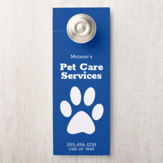 Aangepaste Pet Dog Walking Sitting Service Deurwoe Deurhanger