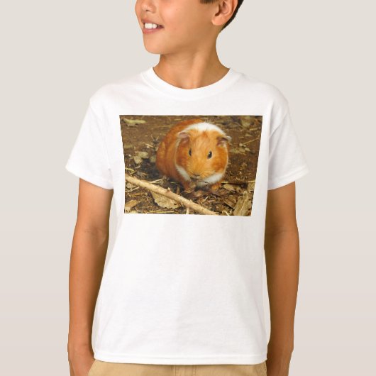 Aangepaste Pet Guinea Pig Foto T-shirt (Voorkant)