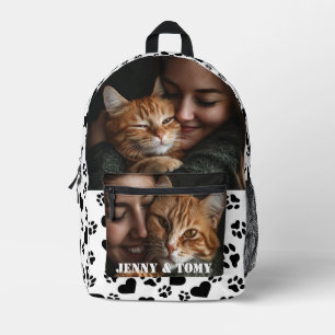 Aangepaste Pet Lover Rugzak met twee foto's en naa