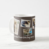 Aangepaste Pet Memorial Foto & Quote Koffiemok (Voorkant links)
