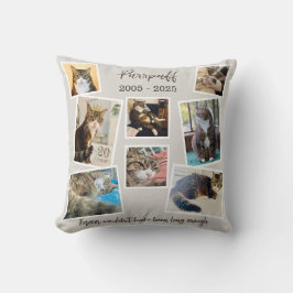 Aangepaste Pet Memorial Foto & Quote Kussen