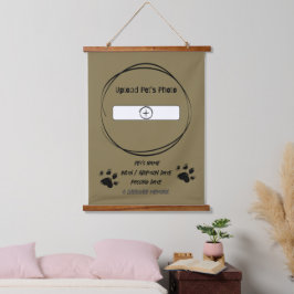 Aangepaste Pet Memorial Foto wandtapijt Hangend Wandkleed