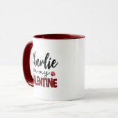 Aangepaste Pet Name Dog, Cat Valentijnsdag Pet Cft Mok (Voorkant links)