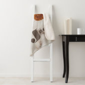 Aangepaste Pet Name Typografie en Foto Sherpa Deken (In situ)