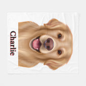 Aangepaste Pet Pen Portret Deken (Voorkant (Horizontaal))