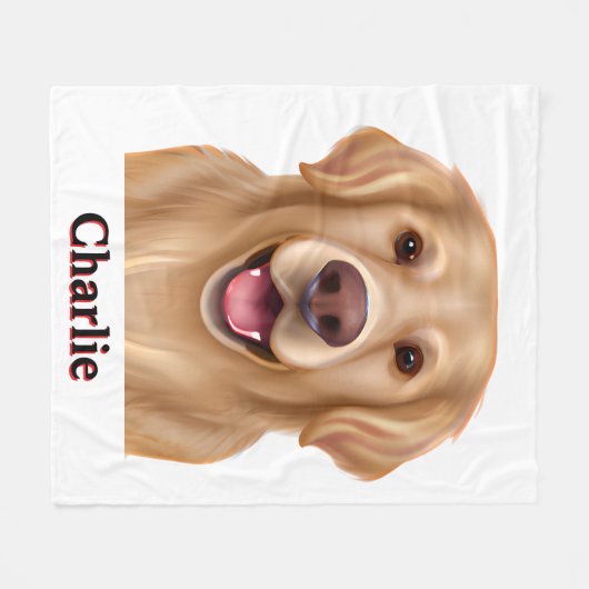 Aangepaste Pet Pen Portret Deken (Voorkant (Horizontaal))