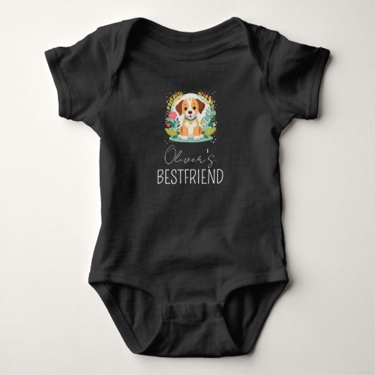 Aangepaste Pet Photo Baby Bodysuit Gepersonaliseer (Voorkant)
