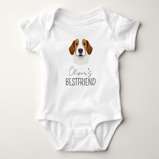 Aangepaste Pet Photo Baby Bodysuit Gepersonaliseer (Voorkant)