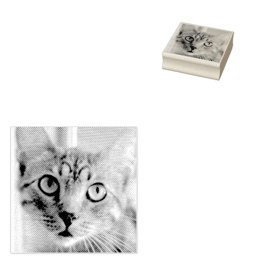 Aangepaste Pet Photo Rubber Stamp Rubberstempel (Gestempeld)