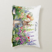 Aangepaste Peter de konijn ballonnen tuin Accent Kussen (Achterkant (Verticaal))