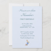 Aangepaste Peter de konijn Eerste Verjaardag Kaart (Achterkant)