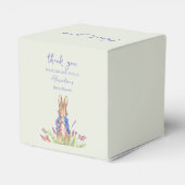 Aangepaste Peter het konijn Baby shower Dank U Bedankdoosjes (Achterkant)
