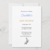 Aangepaste Peter het konijn Baby shower Kaart (Achterkant)