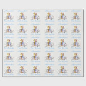 Aangepaste Peter het konijn Eerste verjaardag Cadeaupapier (Vlak)