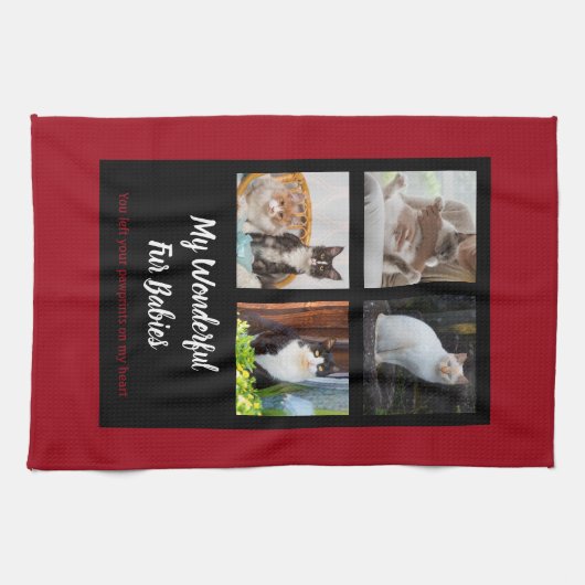 Aangepaste petfoto theedoek (Horizontaal)