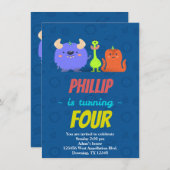 Aangepaste Petten Cartoons voor Aliens Space Monst Kaart (Voorkant / Achterkant)