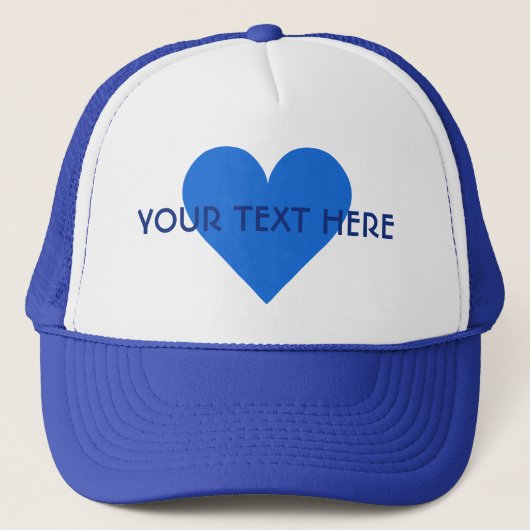 Aangepaste petten voor blauwe Valentijn (Voorkant)