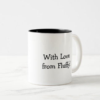 Aangepaste peuter-kattevader tweekleurige koffiemok