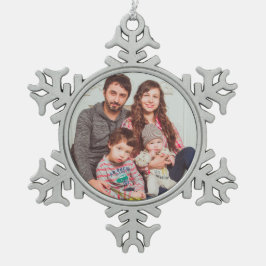 Aangepaste Pewter Snowflake Ornament