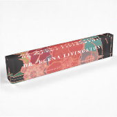 Aangepaste PhD Afstuderen Cadeaufloral naamplaat Naambordje