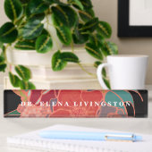 Aangepaste PhD Afstuderen Cadeaufloral naamplaat Naambordje