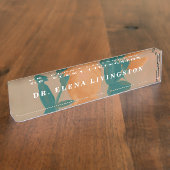 Aangepaste PhD Afstuderen Gift naamplaat Naambordje (Zijkant)