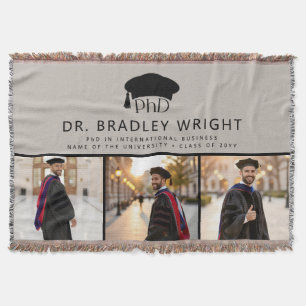 Aangepaste PhD Doctoraat Afstudeerhoed Doctoraats Deken