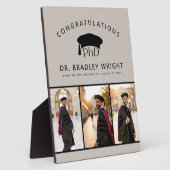 Aangepaste PhD Doctoraat Afstudeerhoed Doctoraats  Fotoplaat (Zijkant)