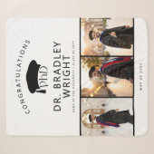 Aangepaste PhD Doctoraat Hoed Doctoraat Afstuderen Sherpa Deken (Voorkant (horizontaal))