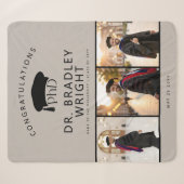 Aangepaste PhD Doctoraat Hoed Doctoraat Afstuderen Sherpa Deken (Voorkant (horizontaal))