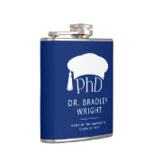 Aangepaste PhD Doctoraat Hoed Doctoraat Diploma Af Heupfles (Rechts)