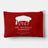Aangepaste PhD Doctorshoed Doctoraat Afstuderen Etui (Achterkant)