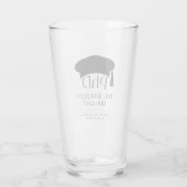 Aangepaste PhD Doctorshoed Doctoraat Afstuderen Glas (Achterkant)
