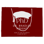 Aangepaste PhD Doctorshoed Doctoraat Afstuderen Groot Cadeauzakje (Achterkant)