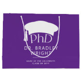 Aangepaste PhD Doctorshoed Doctoraat Afstuderen Groot Cadeauzakje (Achterkant)