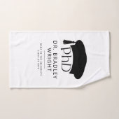 Aangepaste PhD Doctorshoed Doctoraat Afstuderen Handdoek (Handdoek)