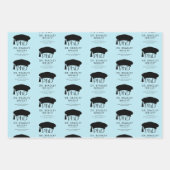 Aangepaste PhD Doctorshoed Doctoraat Afstuderen Inpakpapier Vel (Voorkant 2)