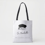 Aangepaste PhD Doctorshoed Doctoraat Afstuderen Tote Bag (Voorkant)