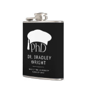 Aangepaste PhD Doctorshoed Doctoraat Diploma Afstu Heupfles (Links)