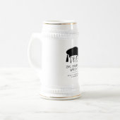 Aangepaste PhD Doctorshoed Doctorale Graad Afstude Bierpul (Voorkant links)