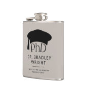 Aangepaste PhD Doctorshoed Doctorale Graad Afstude Heupfles (Links)