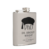 Aangepaste PhD Doctorshoed Doctorale Graad Afstude Heupfles (Rechts)